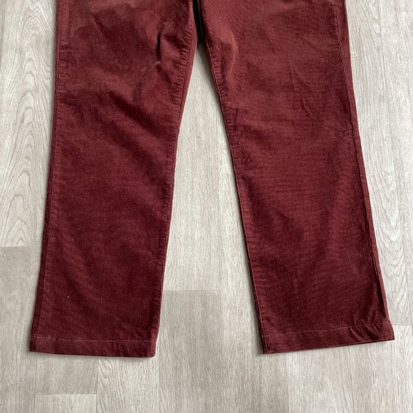 Vince Men’s Corduroy Five Pocket pants Slim Straight Fit Brick Red Size 36 - Picture 5 of 11